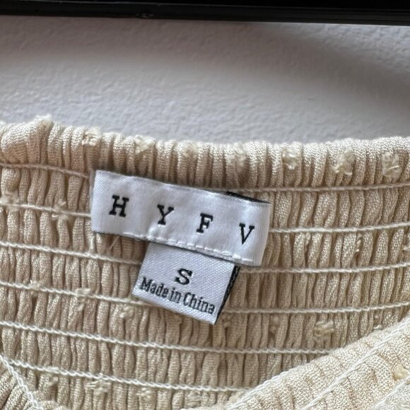 Cream Smocked Waist Tiered Maxi Skirt - Picture 3 of 4